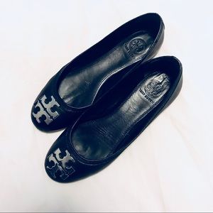 Tory Burch Lowell Leather Logo Ballerina Flats sz6